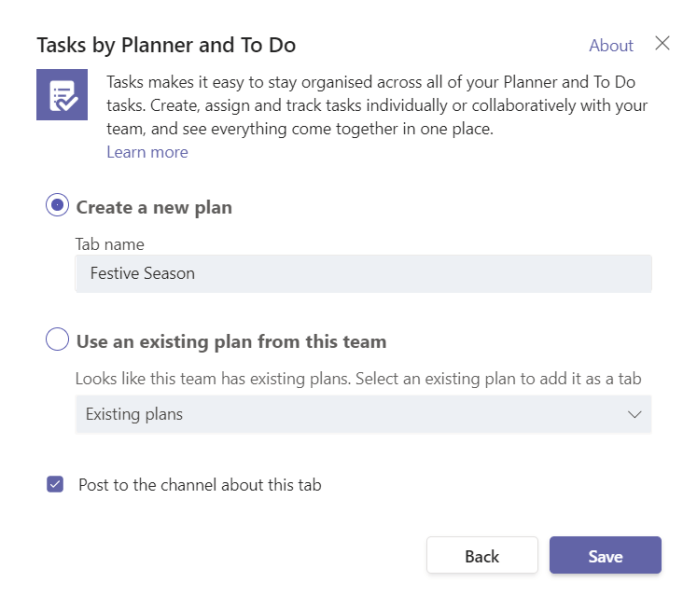 Name your Planner.